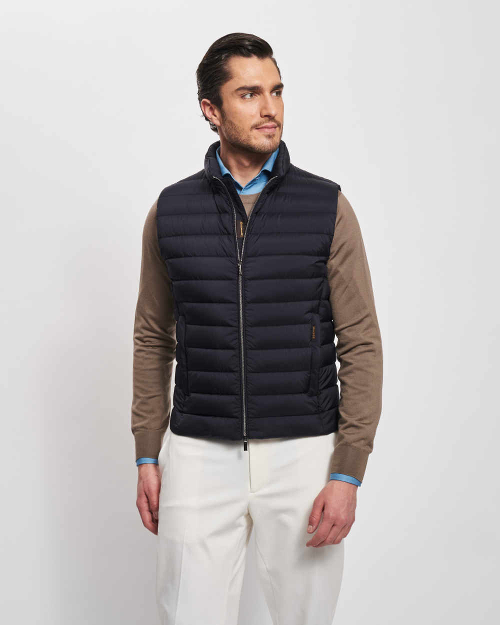 Calaf-S3 Dark Blu kamizelka puchowa | MooRER