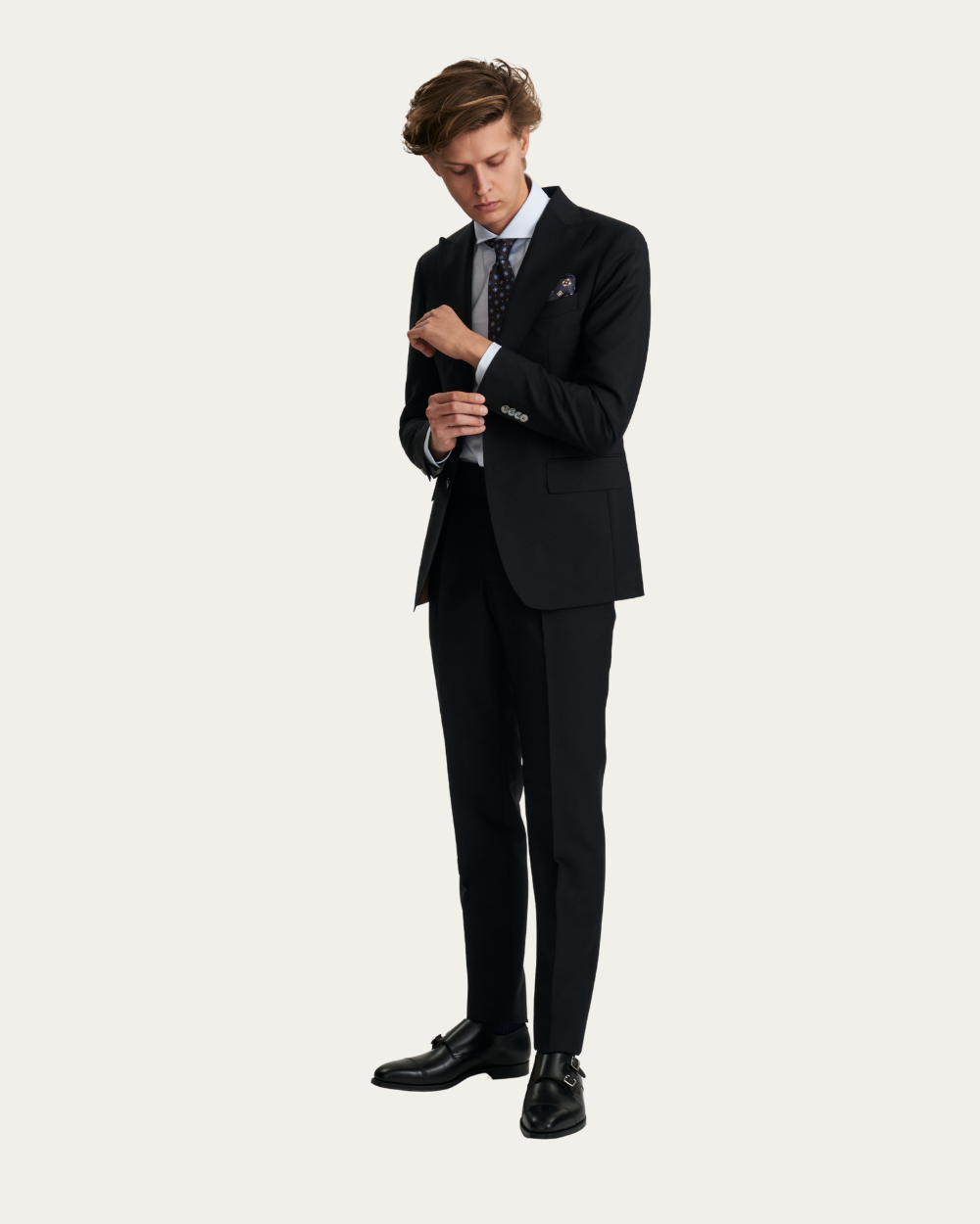 Black Wool & Mohair Suit | Emanuel Berg
