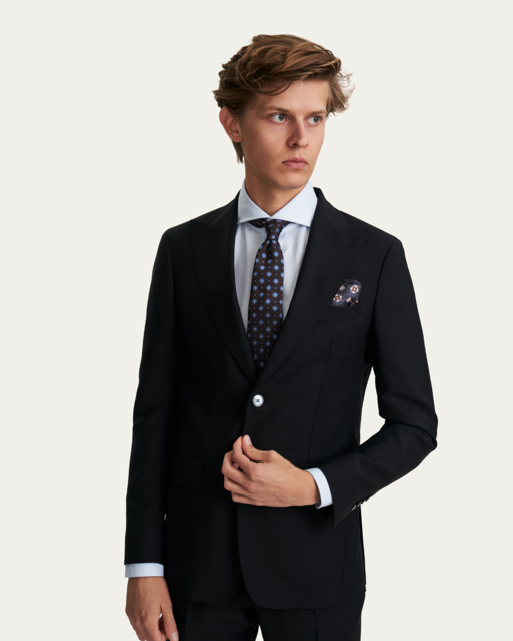 Black Wool & Mohair Suit | Emanuel Berg
