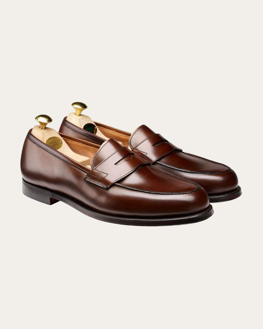 Crockett & Jones - Dark Brown Burnished Calf Grantham 2 Loafers