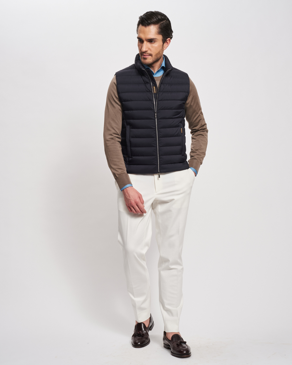 Calaf-S3 Dark Blu kamizelka puchowa | MooRER