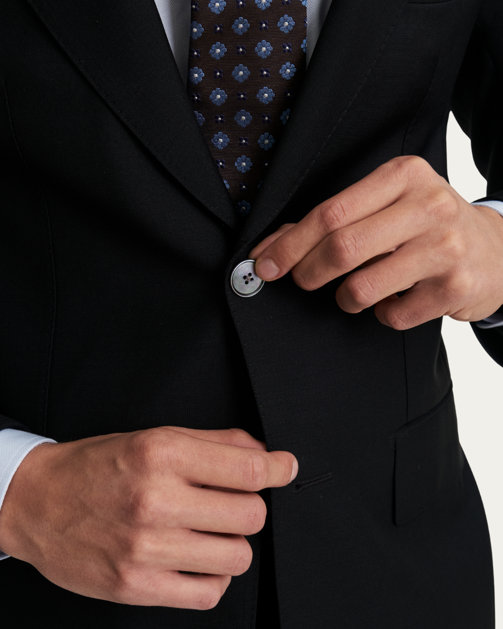 Black Wool & Mohair Suit | Emanuel Berg