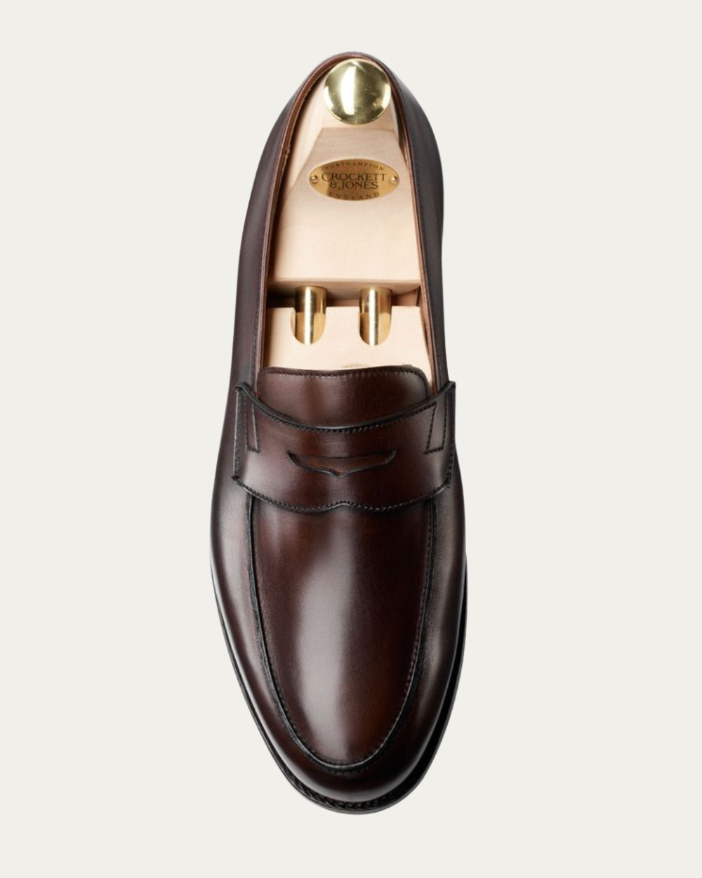 Crockett & Jones - Dark Brown Burnished Calf Grantham 2 Loafers