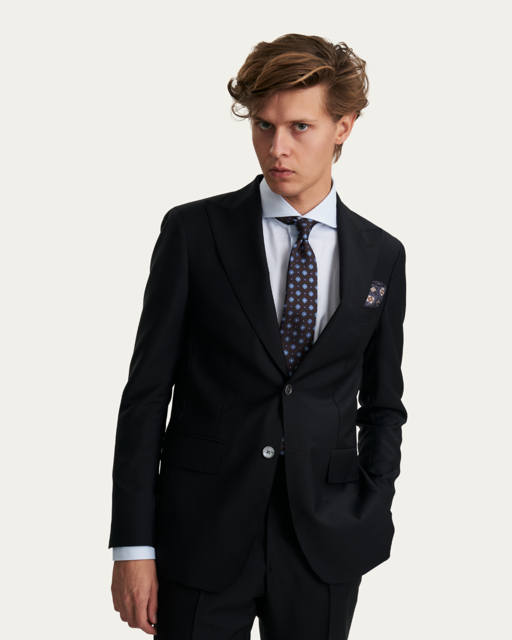 Black Wool & Mohair Suit | Emanuel Berg