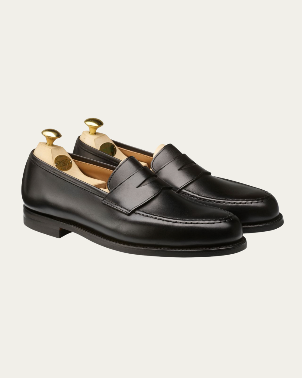 Crockett & Jones - Black Calf Boston Loafers