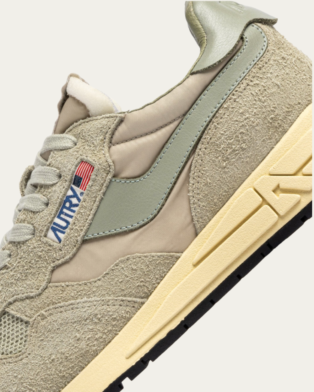 Niskie trampki Reelwind z gąbki i trawy morskiej, nylonu i zamszu | Autry