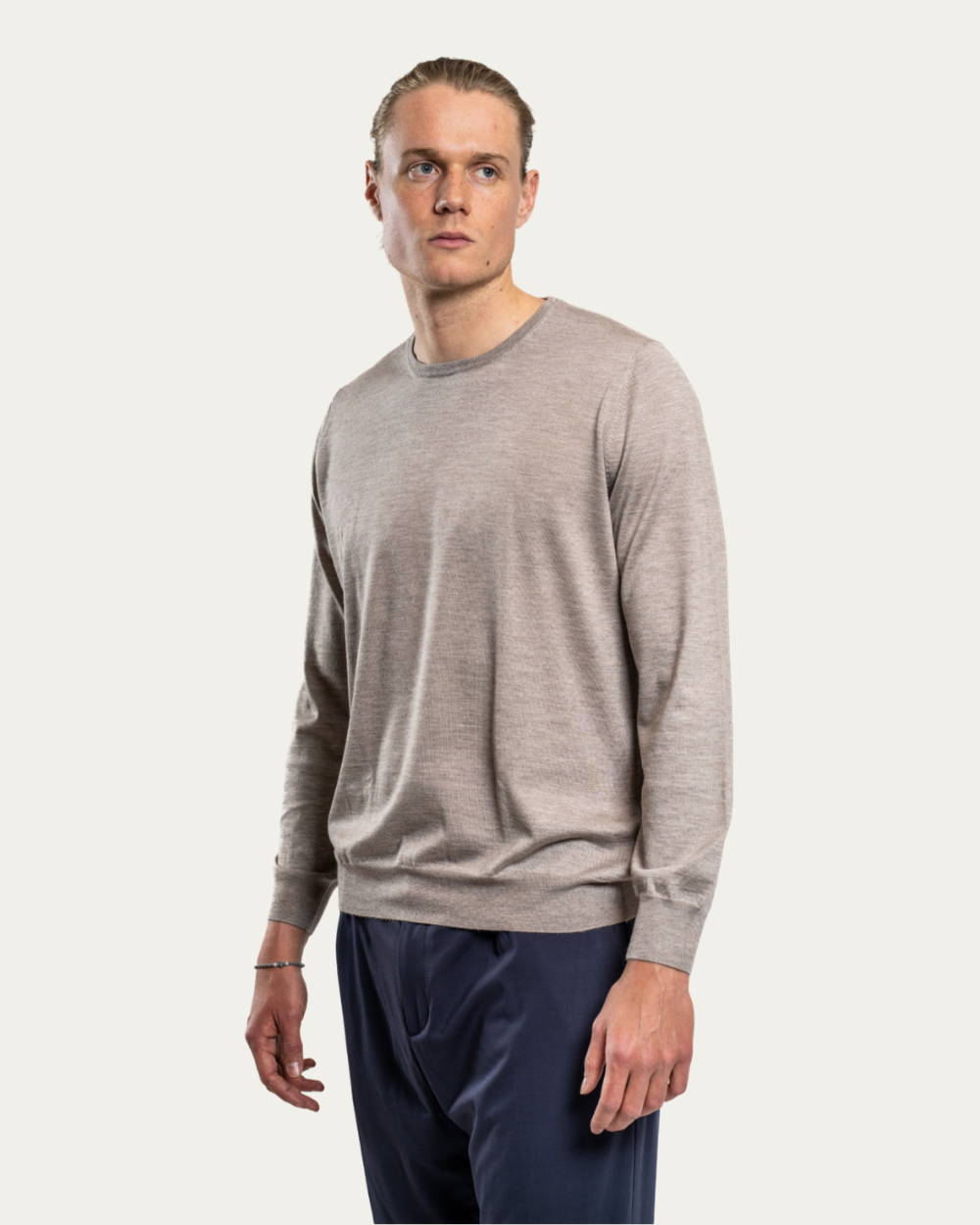 Emanuel Berg - Beige Cashmere & Silk Sweater