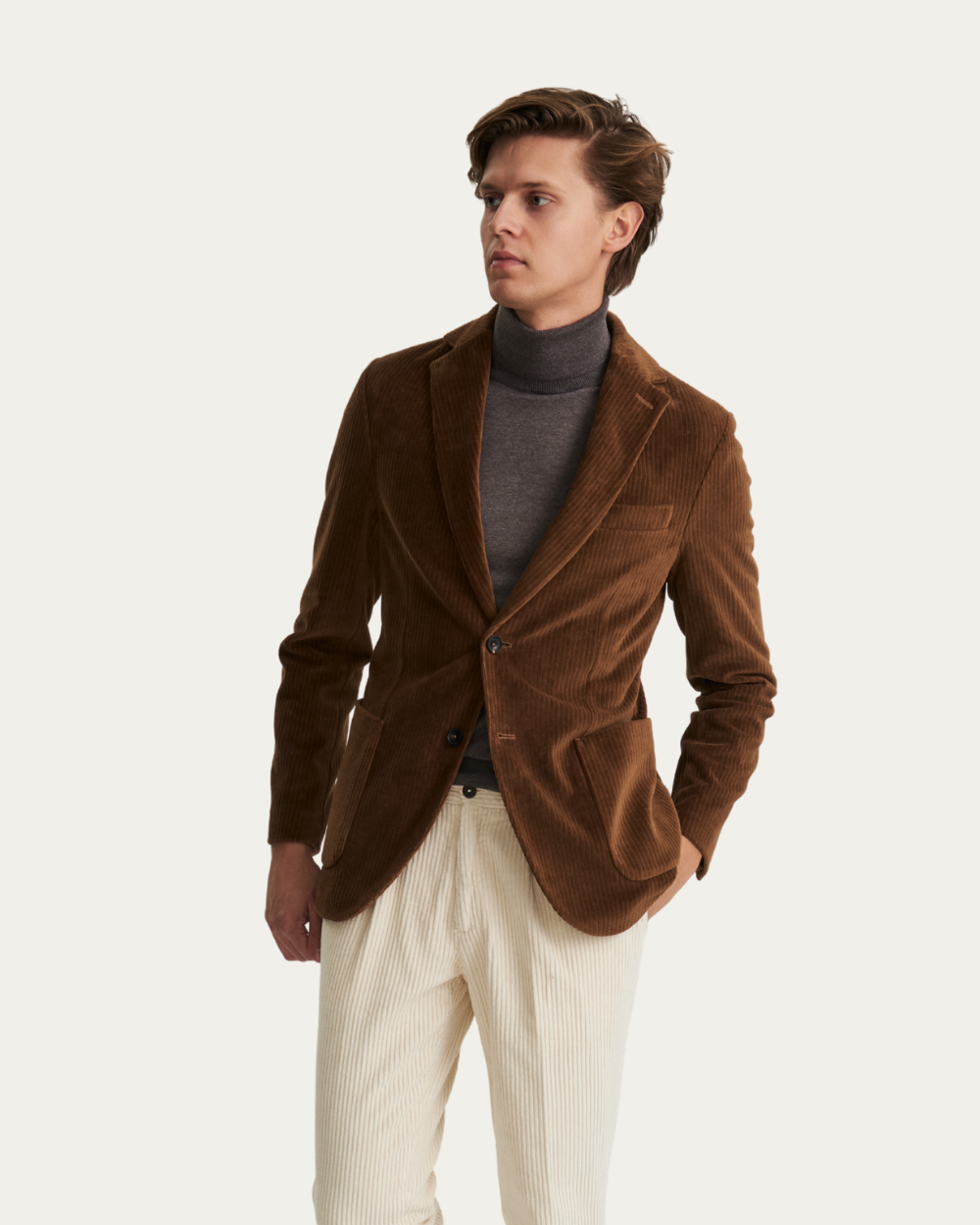 Amber Single-breasted Corduroy Blazer | CIRCOLO 1901