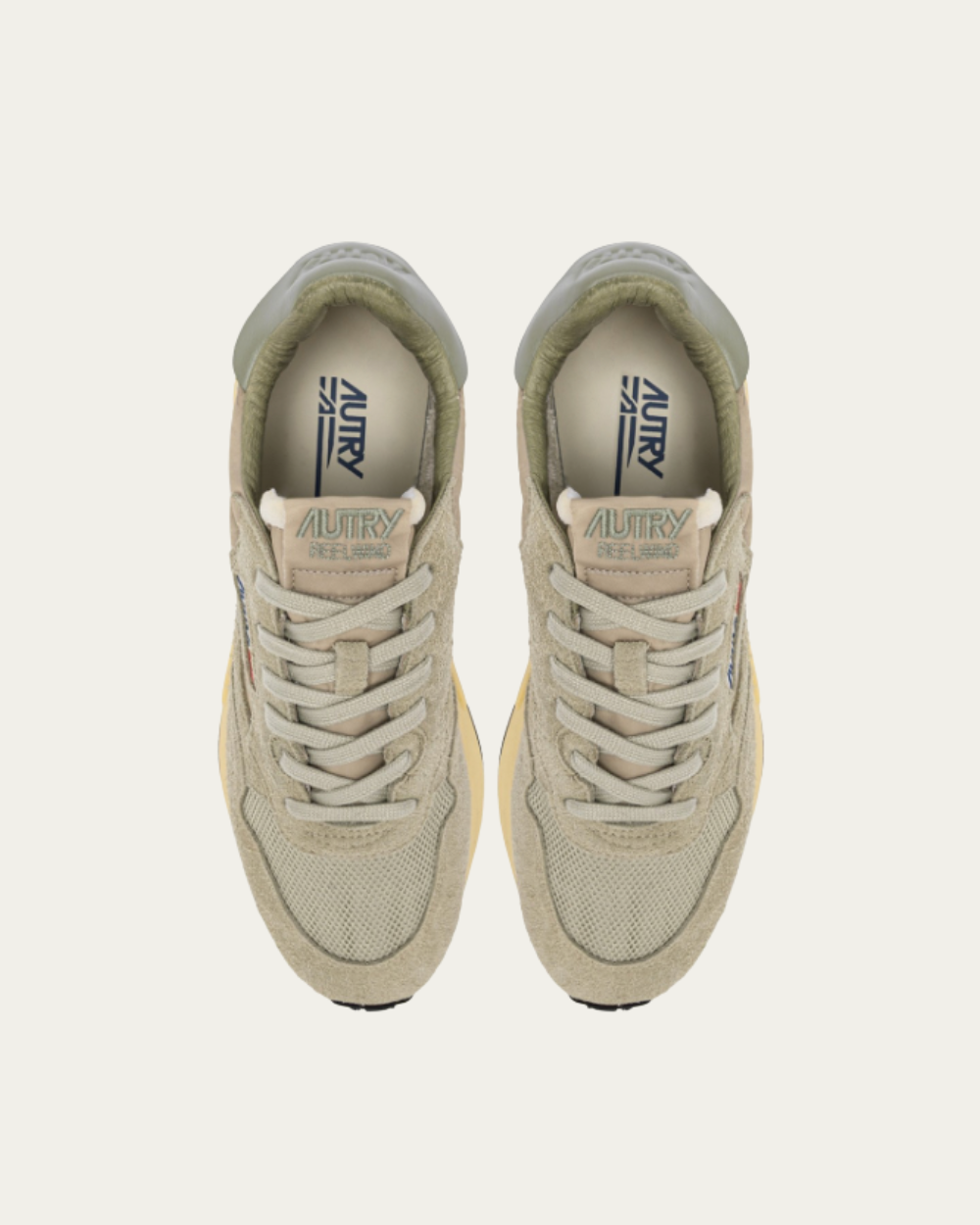 Niskie trampki Reelwind z gąbki i trawy morskiej, nylonu i zamszu | Autry