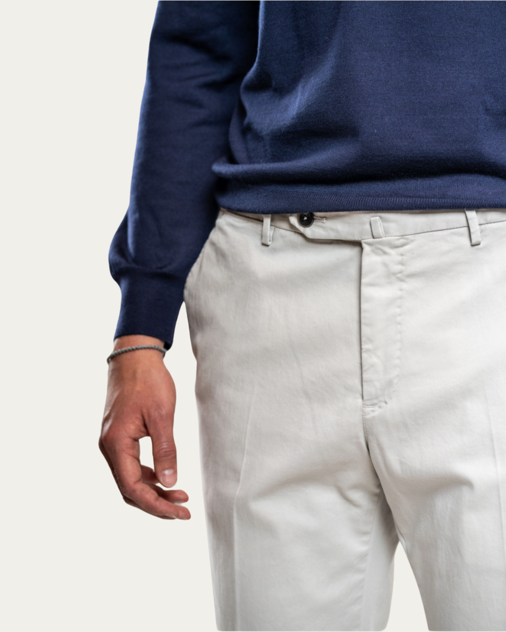 PT TORINO - Grey Chinos Stretch Cavallery