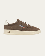 Medalist Low Sneakers in Cigar and White Suede