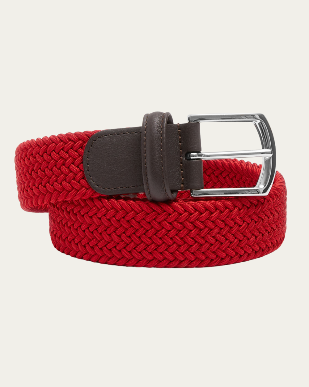 Emanuel Berg | Red Elastic Woven Belt