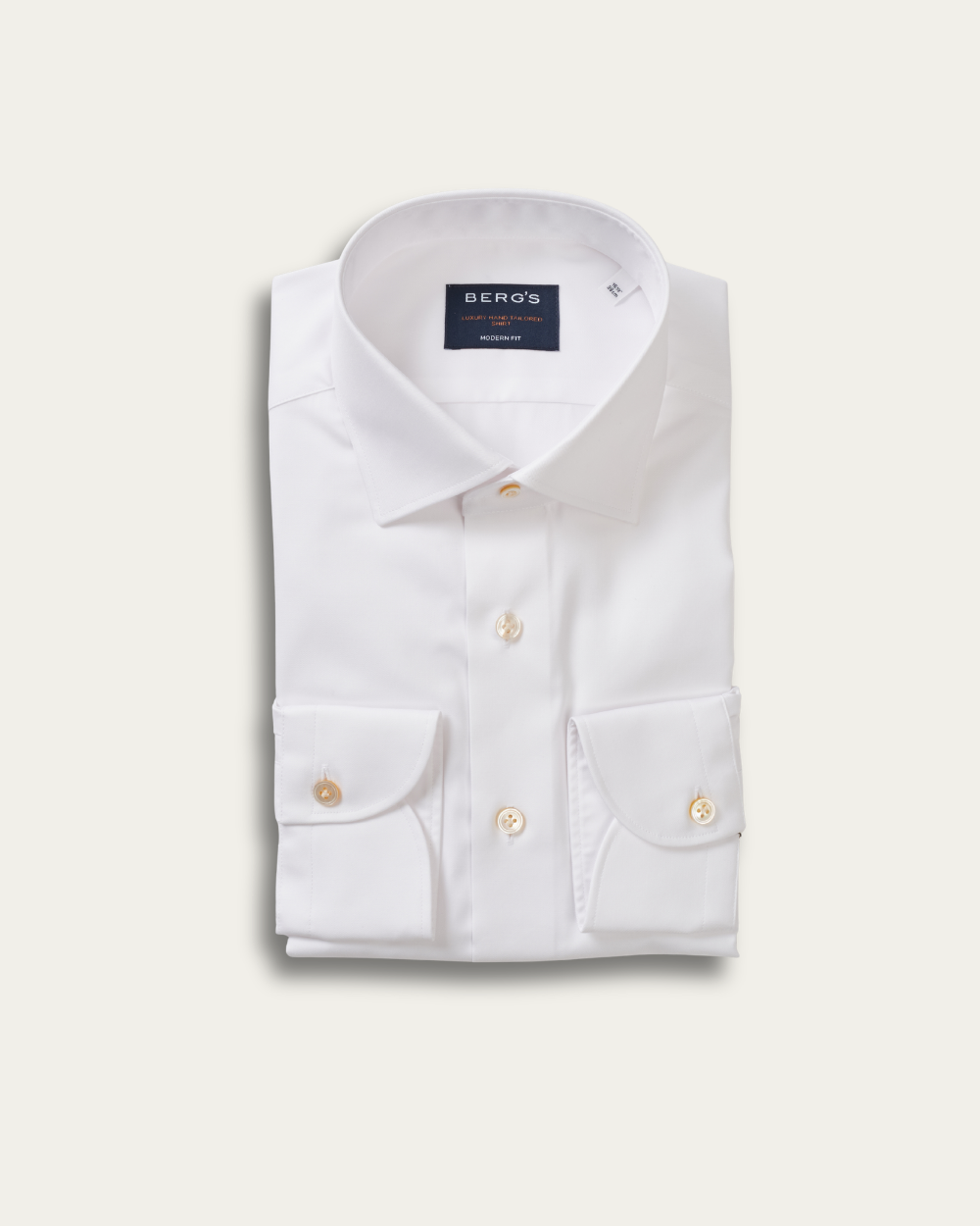 White Journey Twill Mr. Crown Shirt | BERG’S