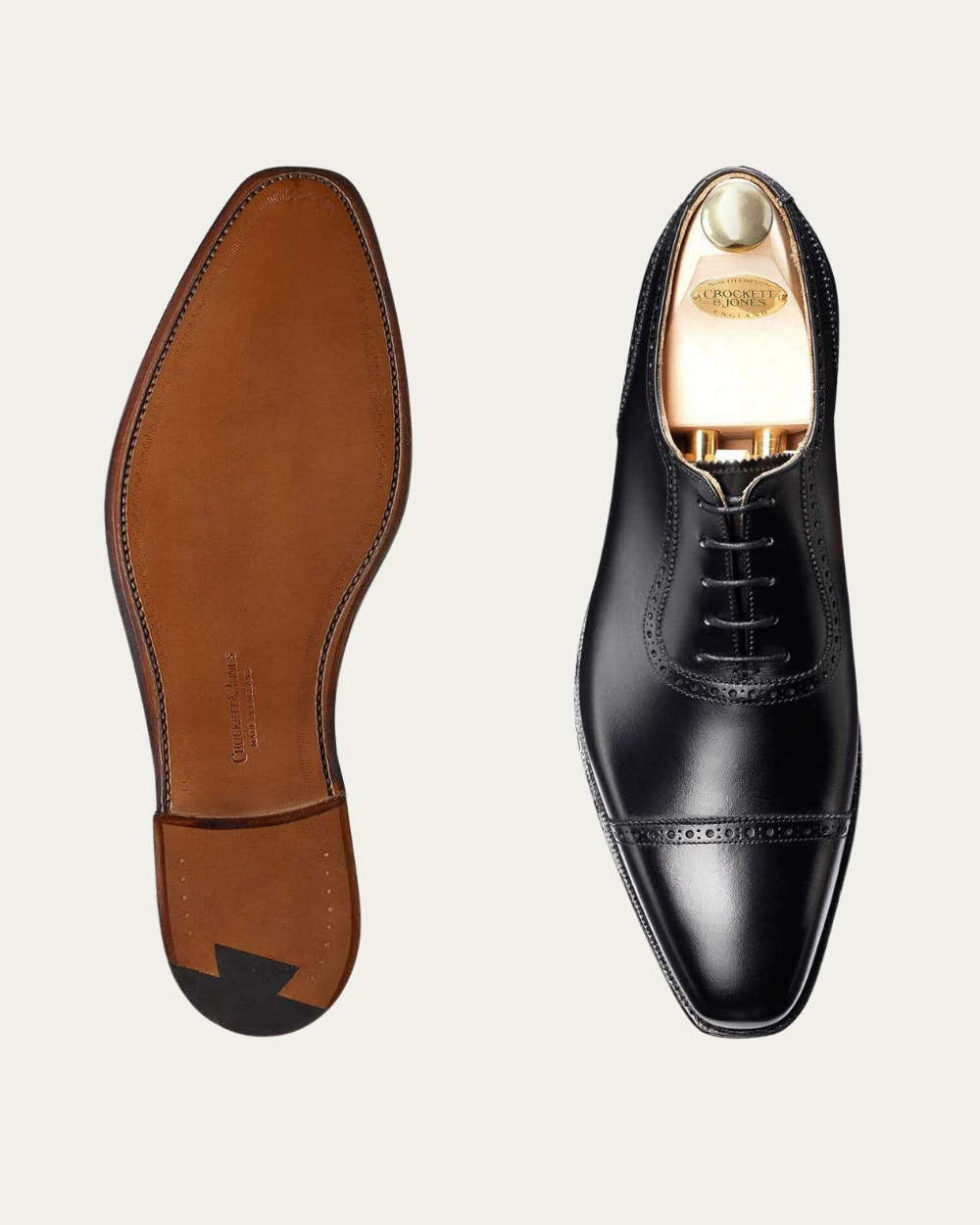 Crockett & Jones -  Black Calf Westbourne Oxford