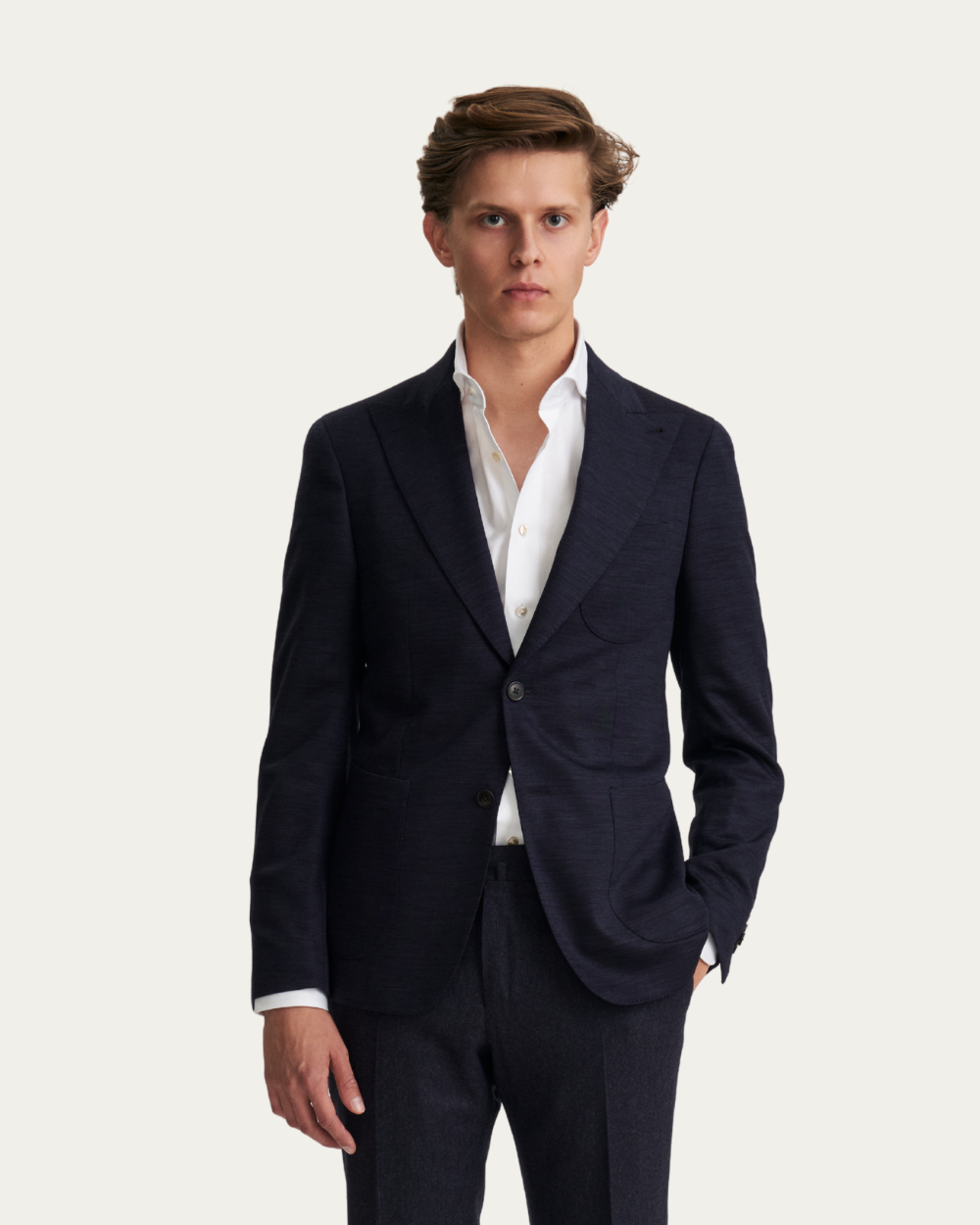 Navy Reda Active Wool Blazer | BERG'S