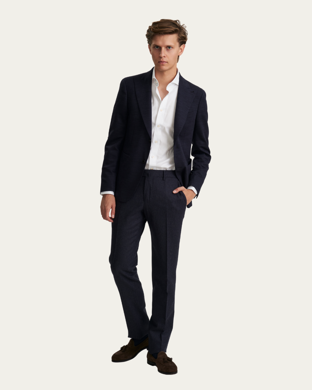 Navy Reda Active Wool Blazer | BERG’S