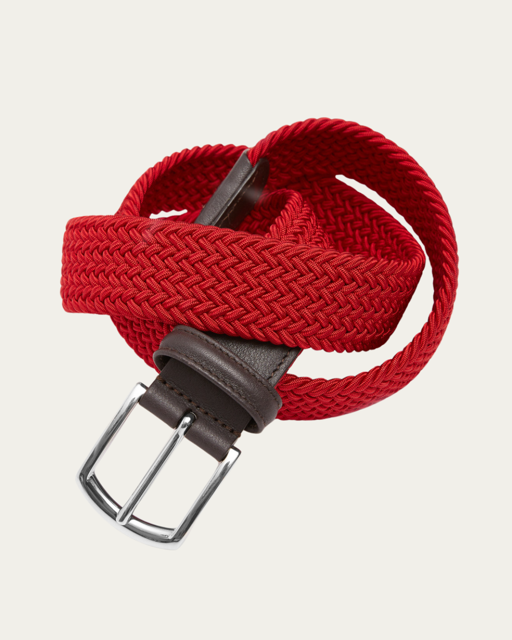 Emanuel Berg | Red Elastic Woven Belt