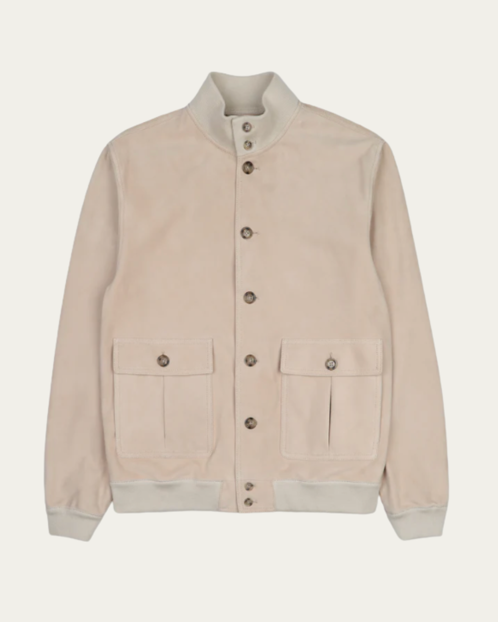 Kurtka zamszowa Valstarino w kolorze beżowym z podszewką  | Valstar