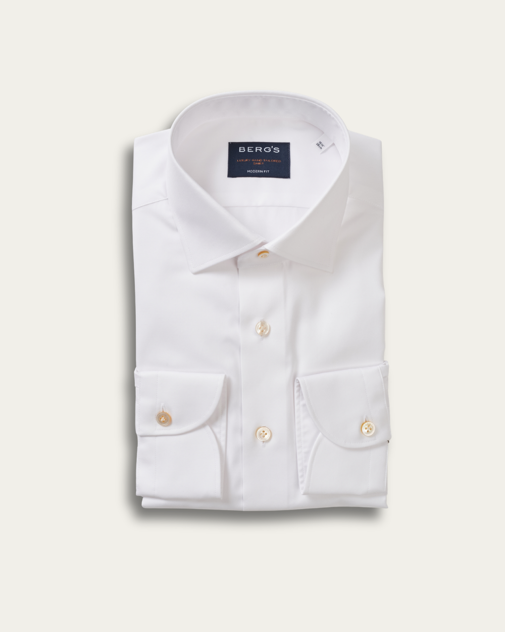 White Journey Twill Mr. Crown Shirt | BERG’S