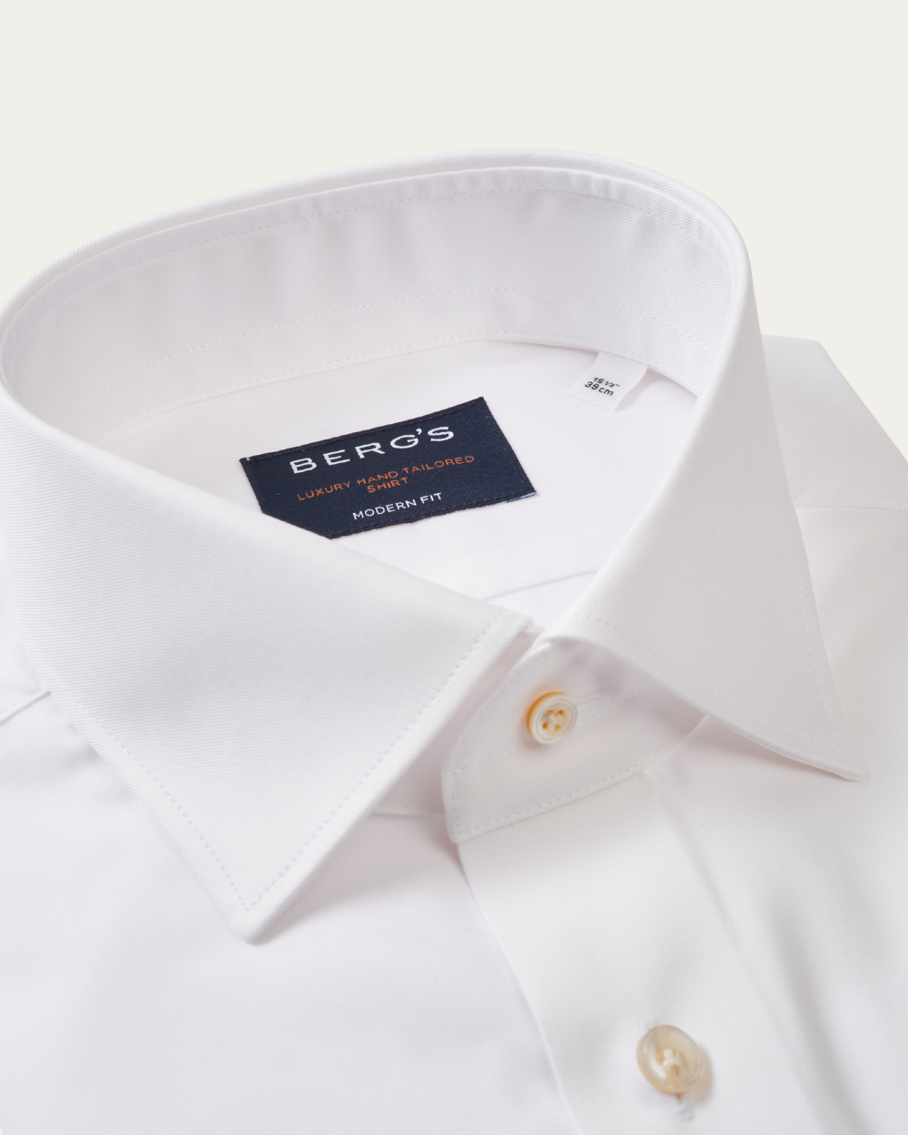White Journey Twill Mr. Crown Shirt | BERG’S