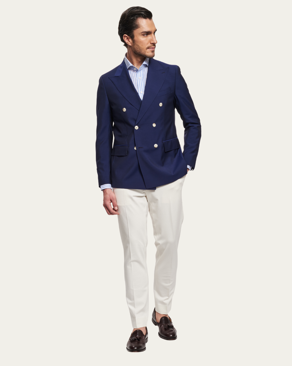 Dwurzędowa marynarka w kolorze niebieskim | BERG’S