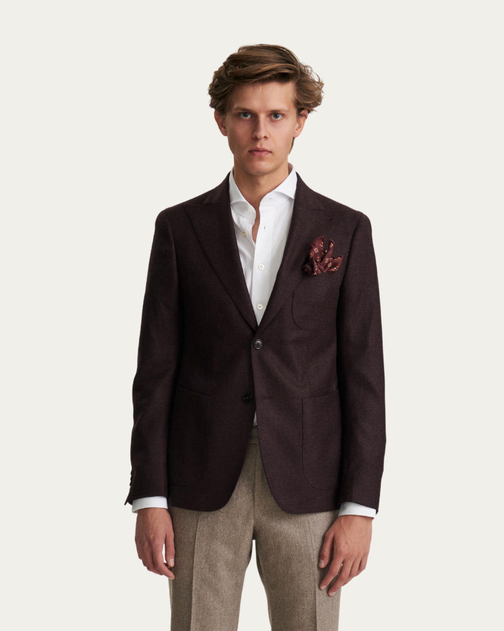 Wool & Cashmere Bordeaux Jacket | BERG'S
