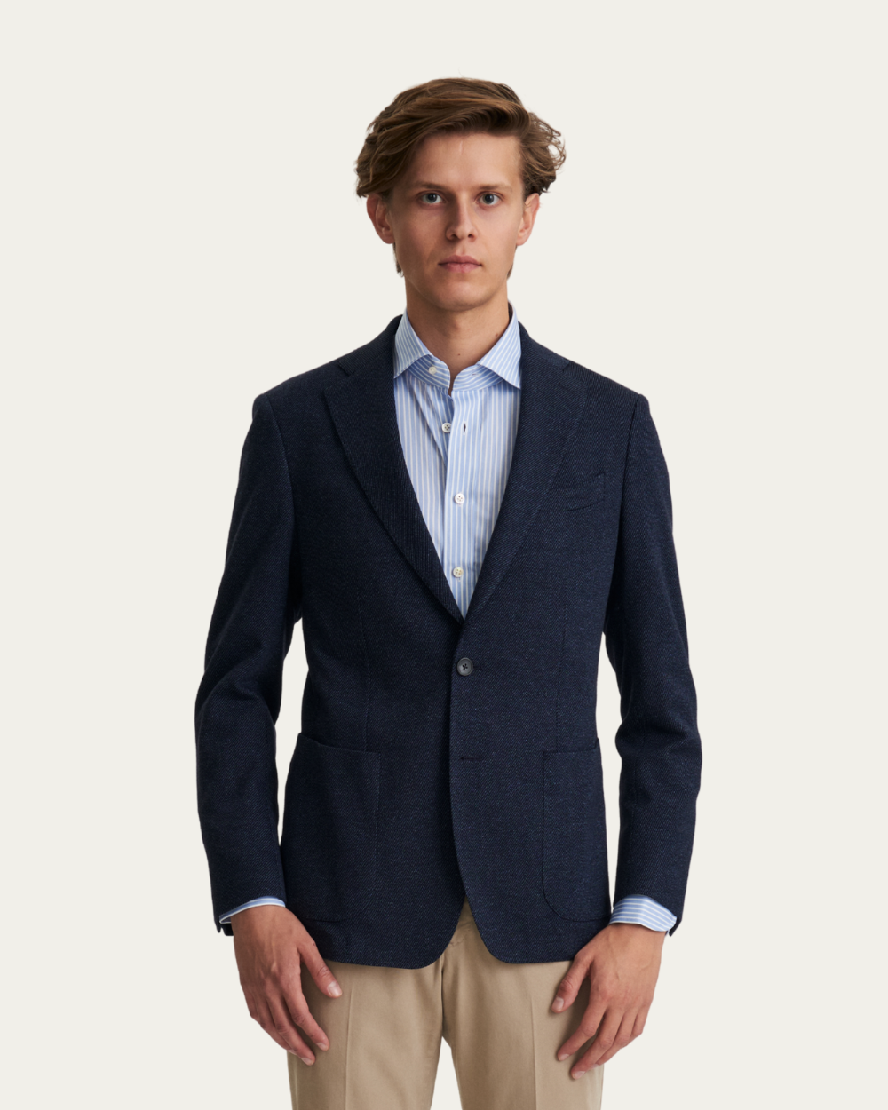 Marynarka Żakardowa z tkaniny Loro Piana® | Emanuel Berg