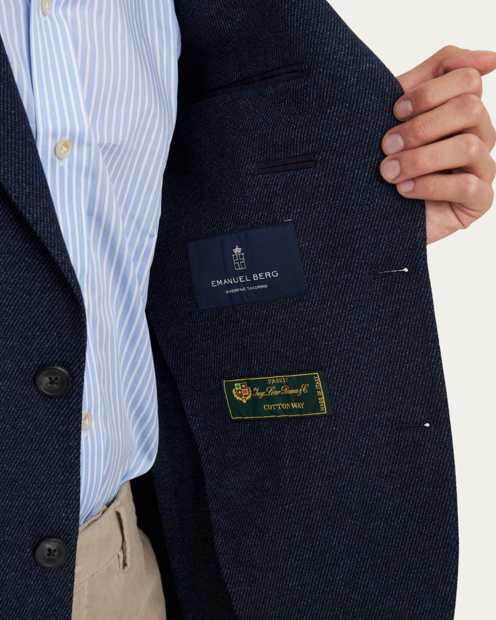 Marynarka Żakardowa z tkaniny Loro Piana® | Emanuel Berg