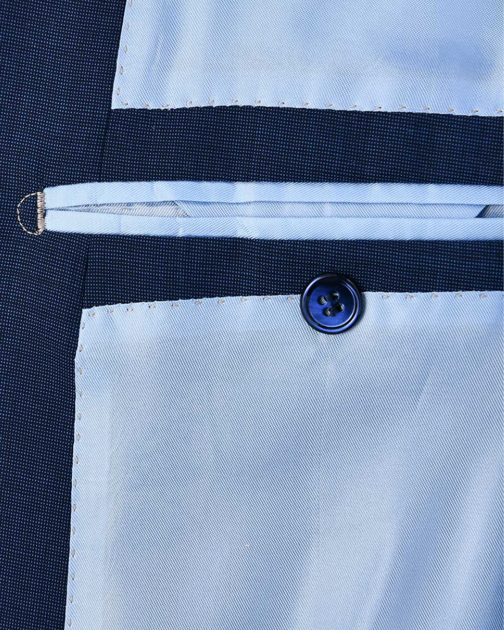 Navy Blue Wool Jacket | Emanuel Berg