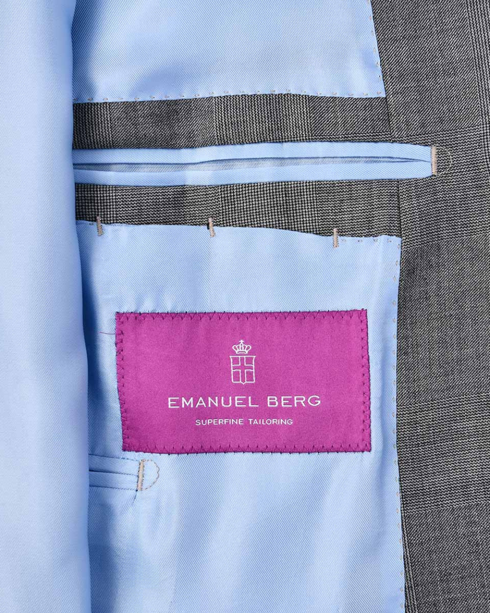 Grey Prince of Wales Check Jacket | Emanuel Berg