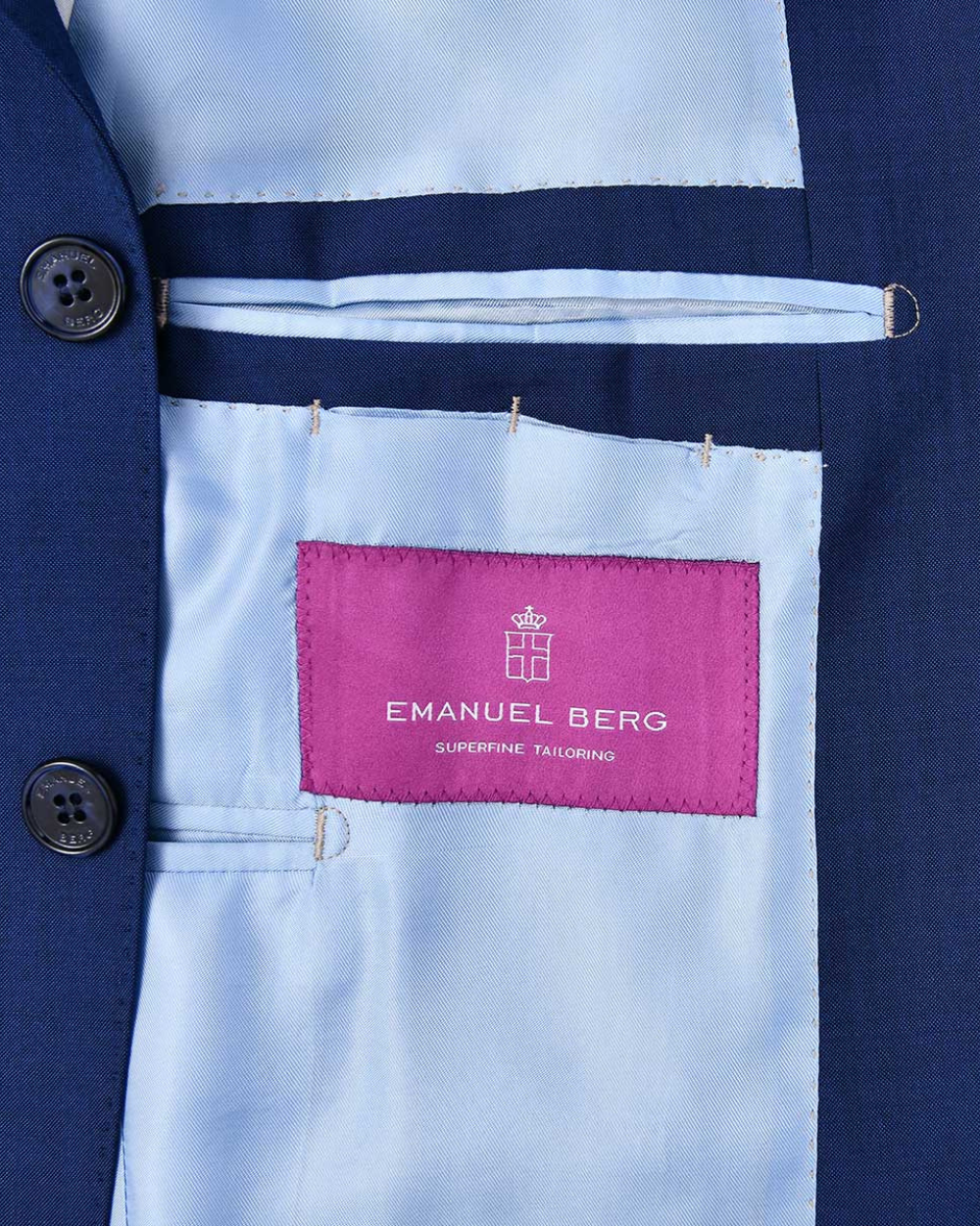 Dark Blue Wool Jacket | Emanuel Berg