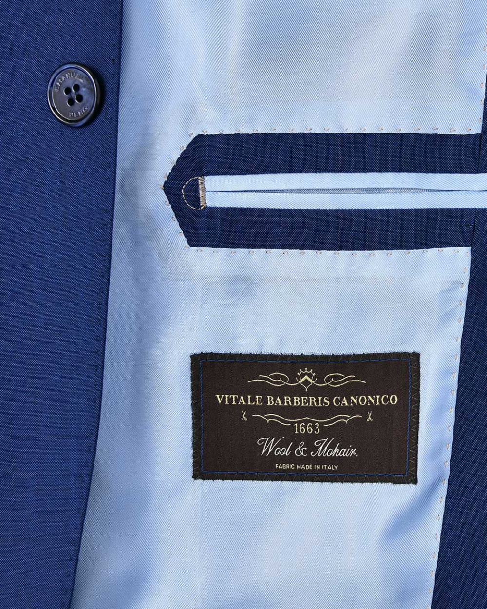 Dark Blue Wool Jacket | Emanuel Berg