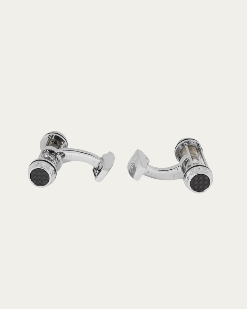 Tateossian - Black Palladium Plated Sand Timer Cufflinks