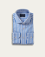 Blue Striped Thomas Mason® Downing Shirt