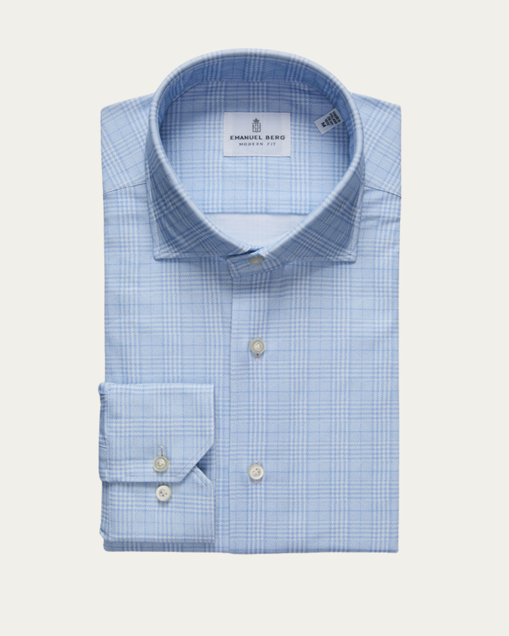 Koszula bawełniana Blue Check 4Flex | Emanuel Berg