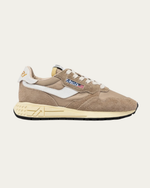 Reelwind Low Sneakers in Pepper and White Nylon and Suede
