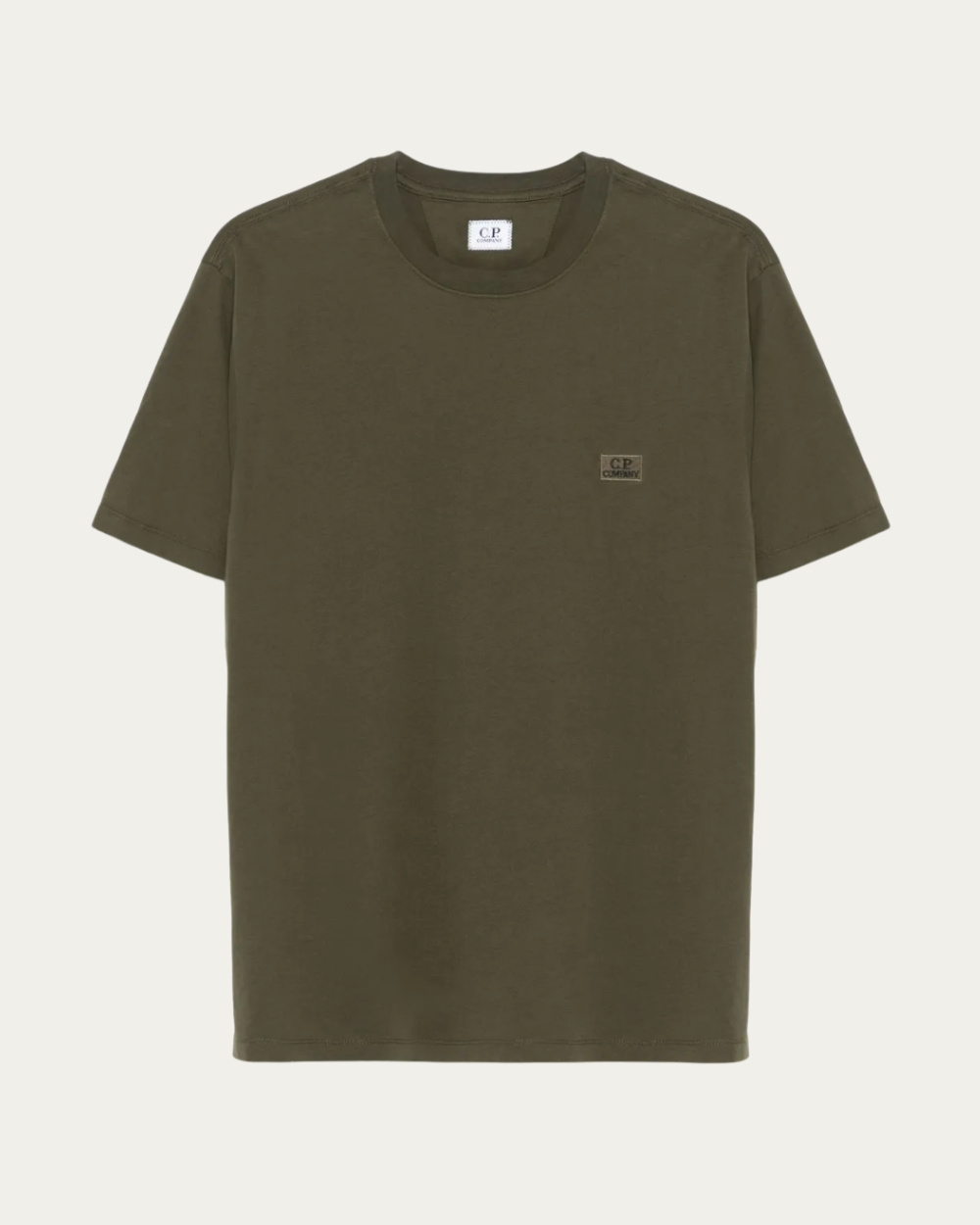 C.P. Company - Military Green Logo-Embroidered T-Shirt