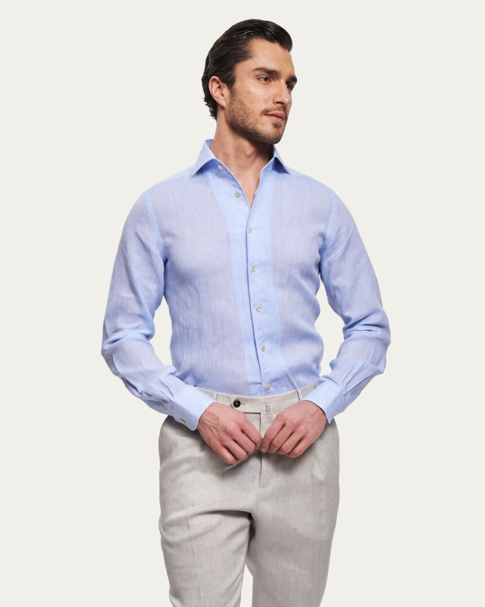 Blue Linen Fontalina Shirt | BERG’S