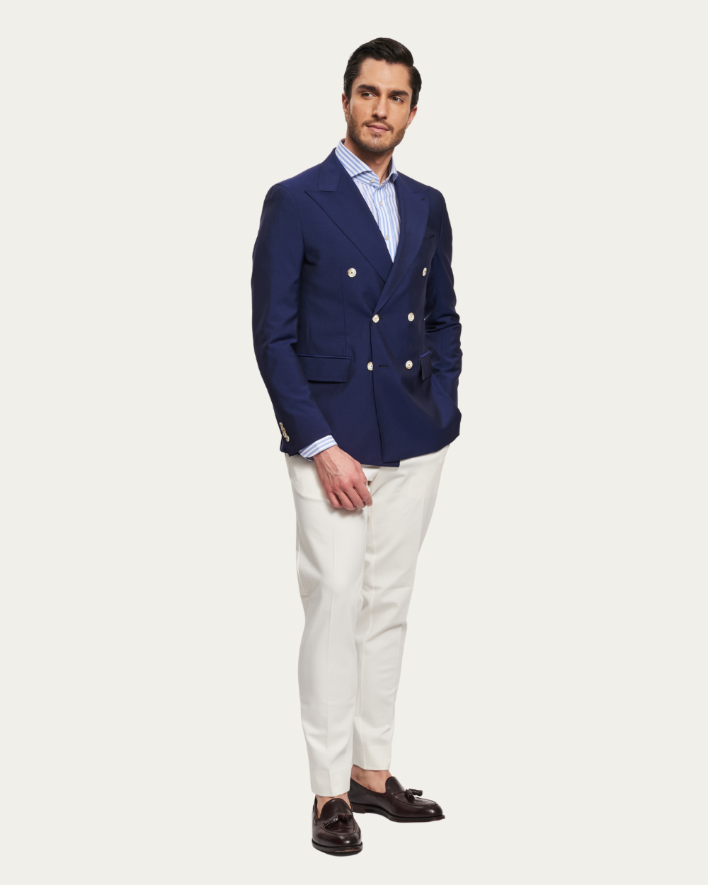 Dwurzędowa marynarka w kolorze niebieskim | BERG’S