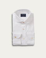 White Journey Twill Harvard Shirt