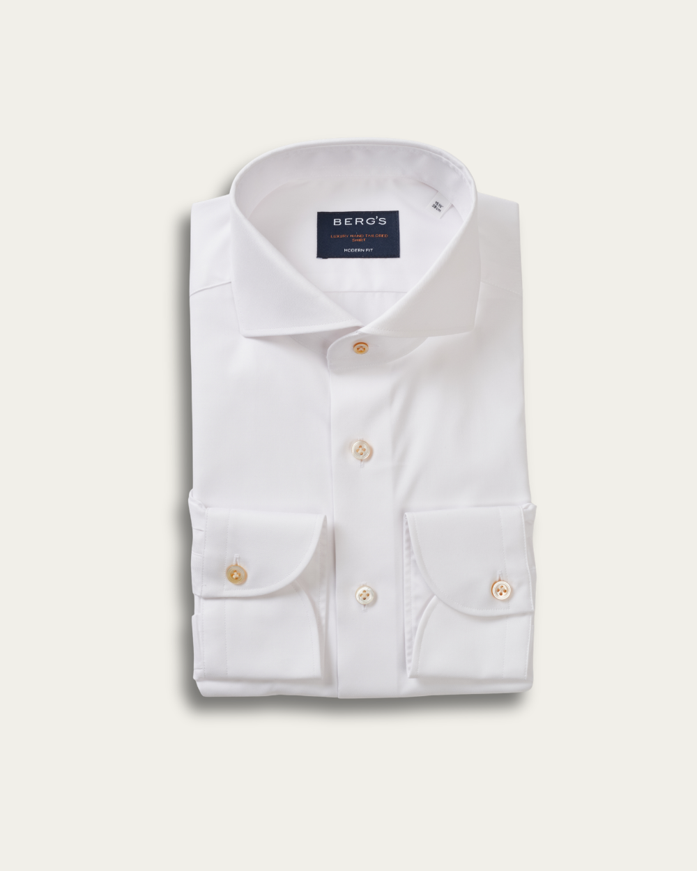 White Journey Twill Harvard Shirt | BERG’S