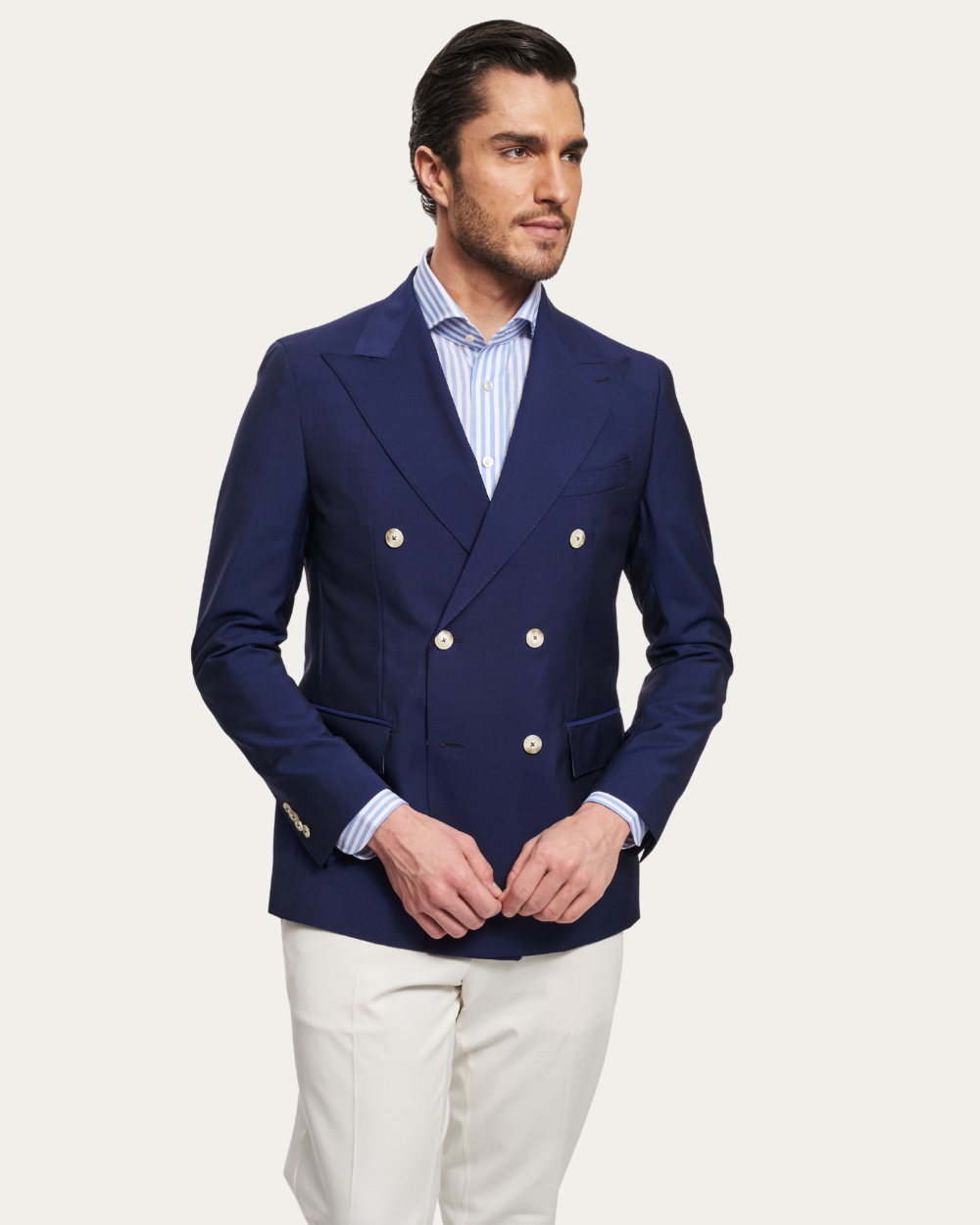 Dwurzędowa marynarka w kolorze niebieskim | BERG’S