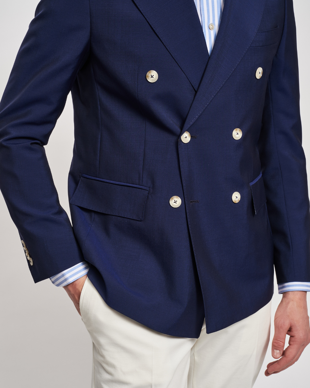 Dwurzędowa marynarka w kolorze niebieskim | BERG’S