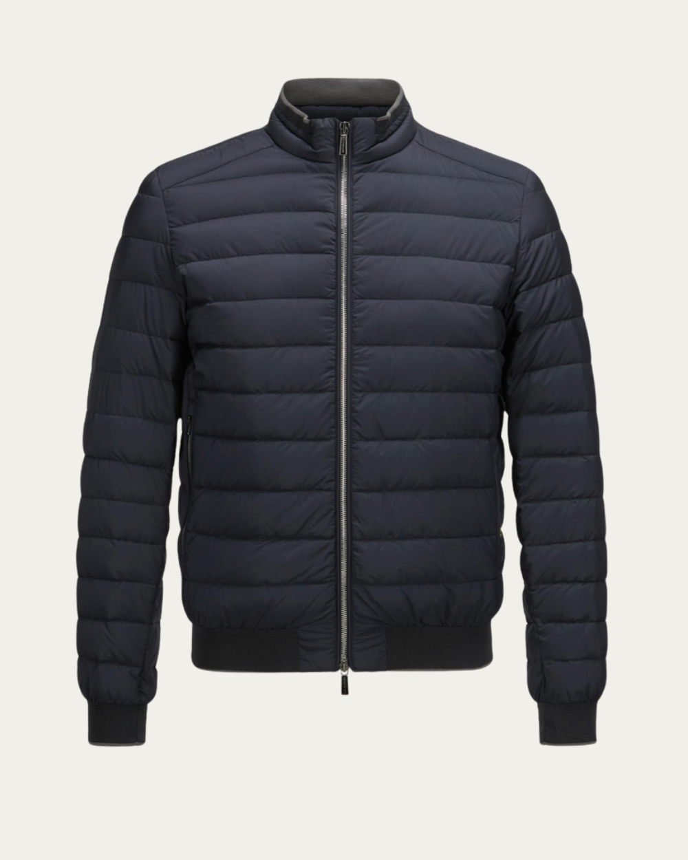 Granatowa kurtka puchowa Strauss | MooRER
