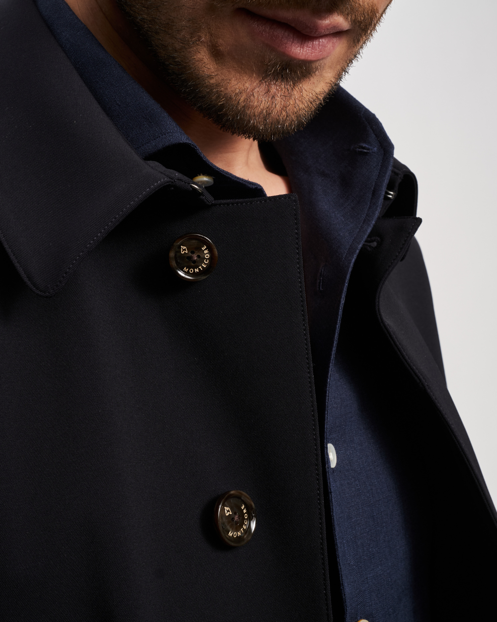 Aerotwill Navy Coat | Montecore