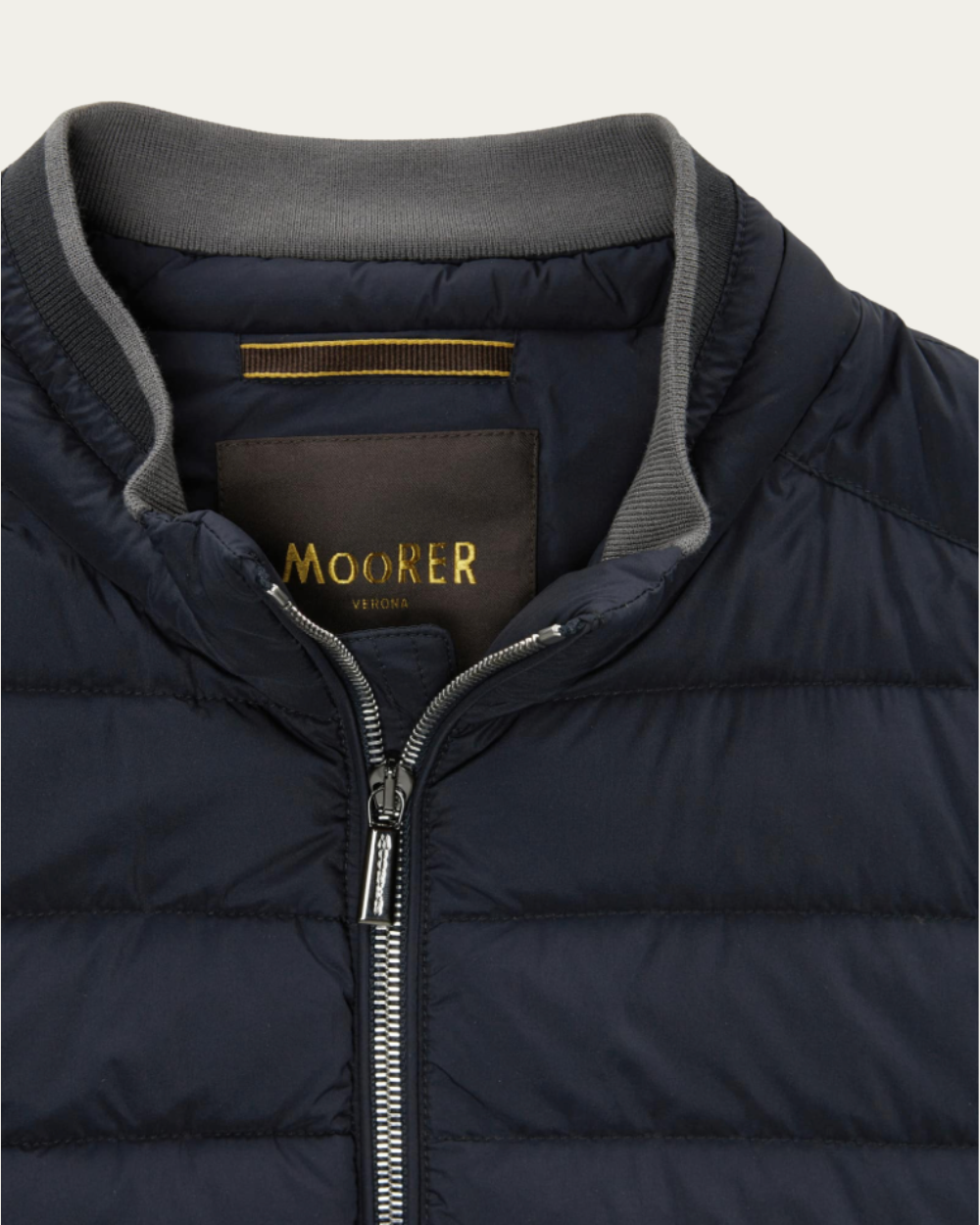 Granatowa kurtka puchowa Strauss | MooRER
