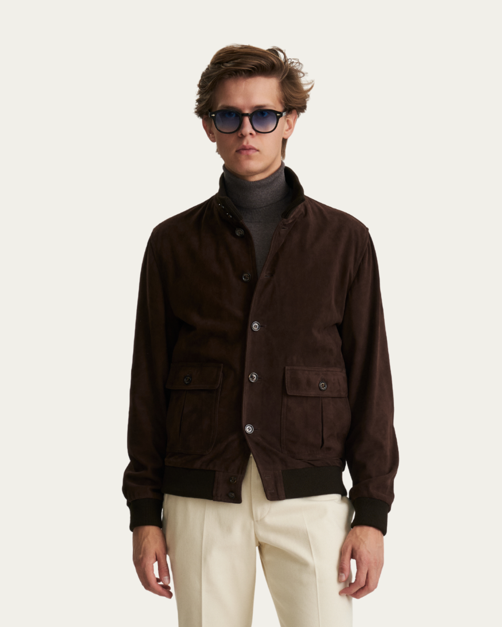 Kurtka zamszowa Valstarino w kolorze ciemnobrązowym Caffe | Valstar