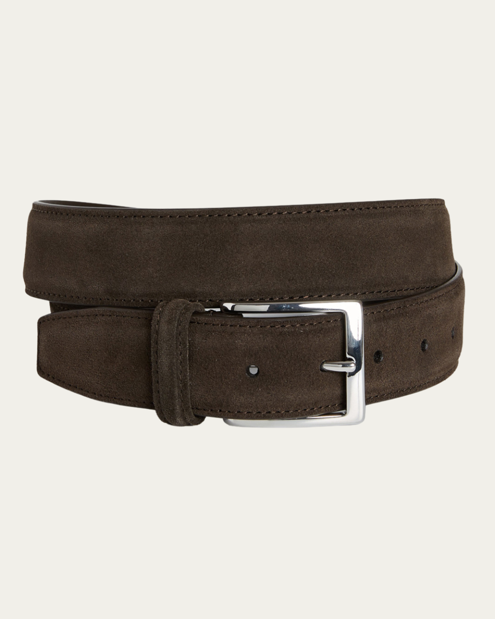 Emanuel Berg | Brown Calf Suede Belt