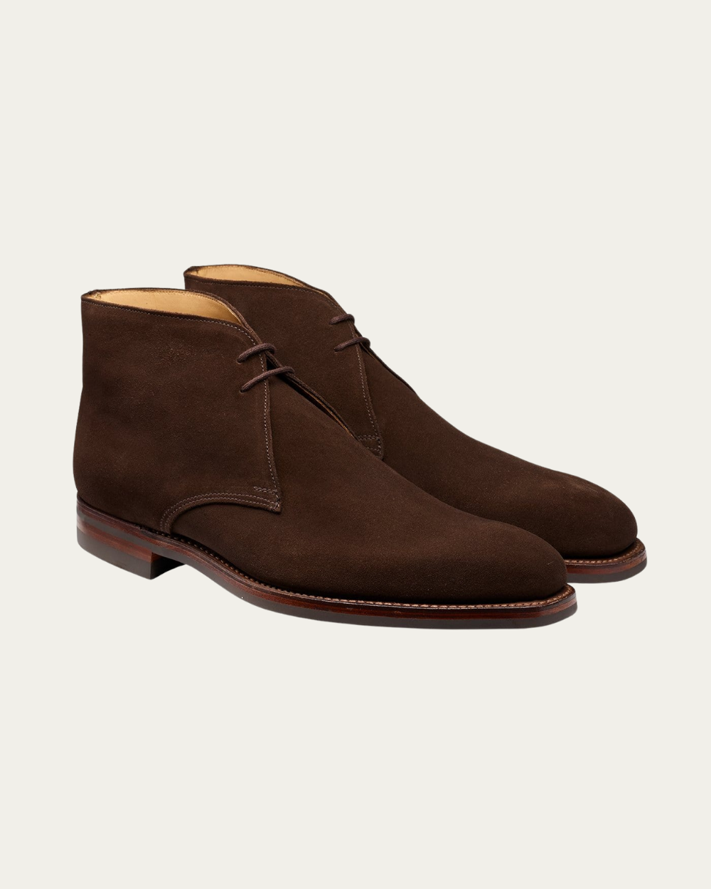 Brązowe buty Chukka Tetbury ze skóry zamszowej | Crockett & Jones