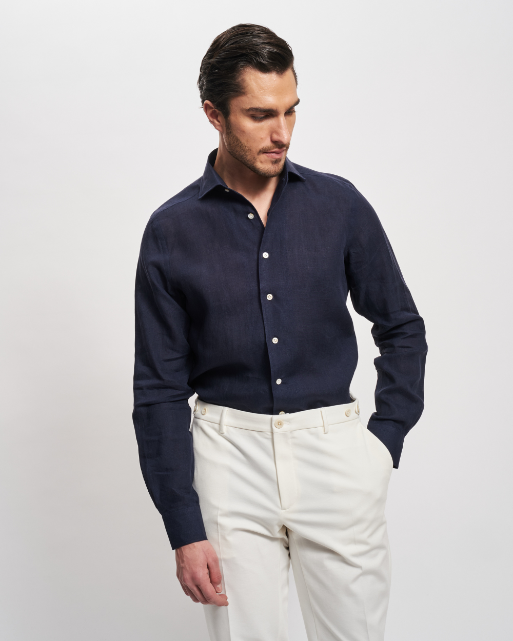 Spodnie Kevin White | GTA Moda